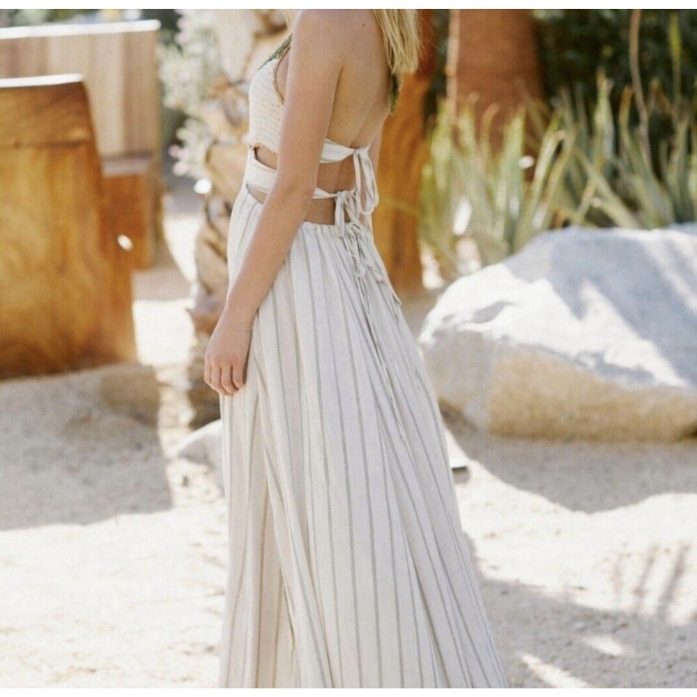 Free People Harper Maxi Dress Size Small Crochet Bust - Picture 2 of 9